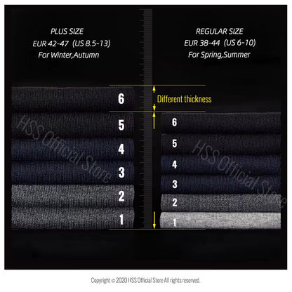 5/10 Pairs Men'S Cotton Blend Socks Black Business Men Socks Soft Breathable Summer Winter for Male Socks plus Size (6.5-14)